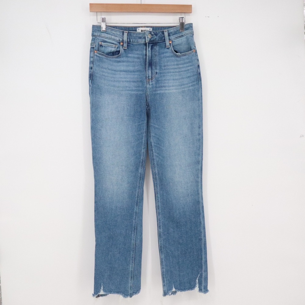 Paige Jeans Womens 27 Cindy Blue Destroyed Raw Hem Excellent